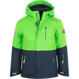 Trollkids Hallingdal Jacke - Bright Green / Navy - 128 cm