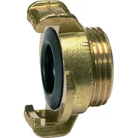 Riegler GEKA-Gewindestück, starr, Messing blank, G 1 AG