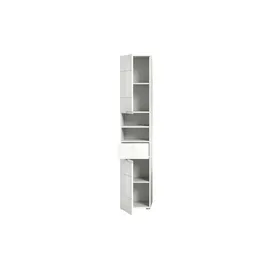 xonox.home Solero Hochschrank 38 x 193 cm Weiß Hochglanz MDF/Spanplatte