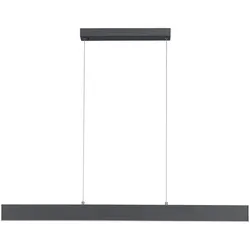 LED Pendelleuchte, anthrazit, lineares Design, höhenverstellbar, modern