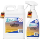 Biozidfreies Spinnen & Milbenspray 2,5 L - Mittel gegen Spinnen & Hausstaubmilben bekämpfen – Anti Spinnen Spray & Milbenspray für Matratzen – Geruchsarm & Fleckenfrei – Anti Milben Spray (2,5 Liter)