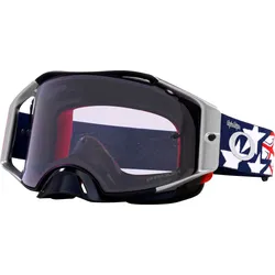 Oakley Airbrake MX Troy Lee Designs Series, Crossbrille Prizm - Lila/Weiß/Rot Lila-Getönt