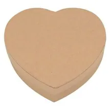 Glorex  Herz-Box/Pappe 92 x 90 x 26 mm 3-tlg. beige
