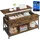 VASAGLE Couchtisch vintagebraun-schwarz Holz 60 x 120 cm