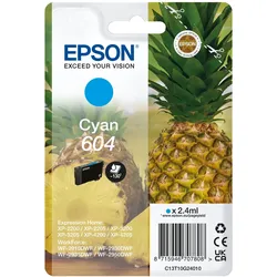Epson 604 - 2.4 ml - Cyan - original - Blister mit RF- / akustischem Alarmsignal