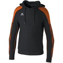 Erima EVO STAR Hoodie Kinder schwarz/orange 140