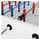 vidaXL Tischfußball Spieler 22 pcs Blau und Rot 2,4 x 2,1 x 9,7 cm PP