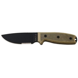 Ontario Knife Company Ontario RAT-3 Serrated w/Nylon Sheath
