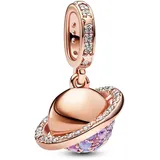 Pandora 782437C01 Charm-Anhänger Planet Saturn Roségoldfarben