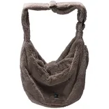 Designed by Lotte - Transporttasche für Chihuahua - Umhängetasche (Farbe: taupe)