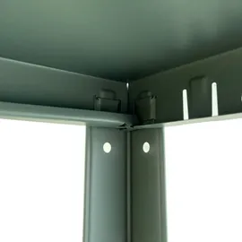 SCHULTE Regalwelt Steckregal Metall 180 cm x 100 cm x 40 cm Graugrün 4 Fachböden