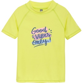 Color Kids - Badeshirt Good Vibes Only in limelight, Gr.128,