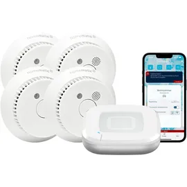 Homematic IP Rauchwarnmelder Weiß Starterset für 4 Räume