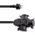 Eurolite 3024701E Strom Verlängerungskabel Schwarz 5m 3-fach