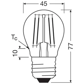 Osram LED-Lampe 1,2 W E27 255 lm 2700 K warmweiß
