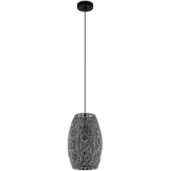 EGLO Hängeleuchte "RIYADH", schwarz, Ø 22,5cm H: 110cm, Lampen