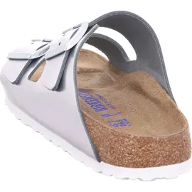 Birkenstock Arizona Weichbettung Naturleder schmal metallic silver 41