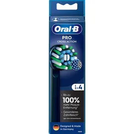 Oral-B Pro CrossAction Aufsteckbürsten schwarz 4 St.