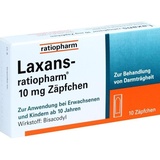 Ratiopharm Laxans-ratiopharm 10mg Zäpfchen