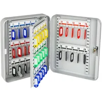 HMF 13040-07 Schlüsselkasten abschließbar, 40 Haken, 30 x 24