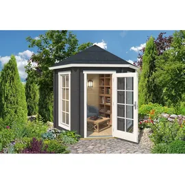 Lasita Maja Lasita Inverness mit 6 Seitenteilen (Set Inklusive Fußbodenbretter) BxT: 320x277,1cm grau