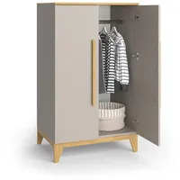 VitaliSpa Kinderkleiderschrank, Malia, Cashmere-Eiche, 70 x 120 cm