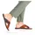 Rieker Pantolette RIEKER, Herren, Gr. 40, braun (cognac, denim), Leder, Textil, Schuhe Pantolette, Sommerschuh, Strandschuh, Hausschuh mit weicher Innensohle