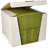 Papstar Servietten "ROYAL Collection" 1/4-Falz 40 cm x 40 cm olivgrün