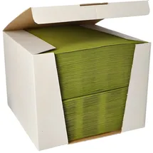 Papstar Servietten "ROYAL Collection" 1/4-Falz 40 cm x 40 cm olivgrün