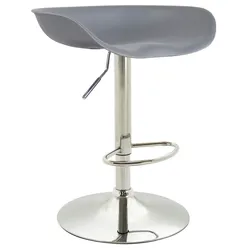 CLP Barhocker Anaheim Kunststoff grau/chrom