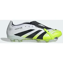 adidas Predator Pro Fold‐Over Tongue FG - cloud white/core black/lucid Lemon 43 1/3