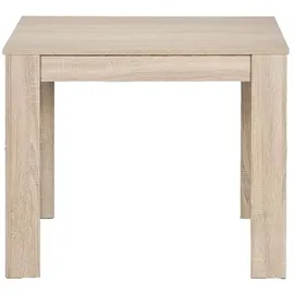 byLIVING Esstisch Nepal, 80x80 cm, Melaminbeschichtung Sonoma eichefarbig - Braun