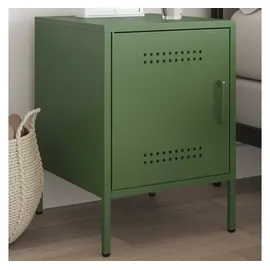 vidaXL Nachttisch Olivgrün 36x39x50,5 cm Stahl