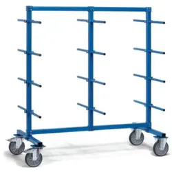 Fetra Spezialwagen, Tragl. 500kg, Ladefl. LxB 1200x800mm, 24 Tragarme, RAL5007