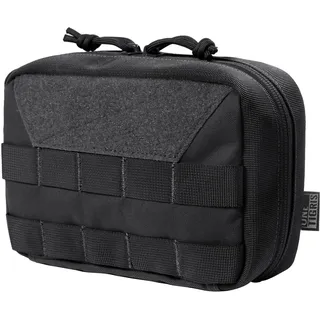 OneTigris Molle EDC Tasche, 500D Cordura Nylon Militäry Werkzeugtasche Taktische Zubehörtasche für Gadget-Dienstprogramm |MEHRWEG Verpackung Schwarz