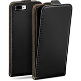 moex Flip Case iPhone 8 Plus Klapphülle Leder Optik