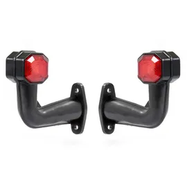 Wiltec 2X 6 LED Seitenleuchte 12V Positionsleuchte für Anhänger Begrenzungsleuchte für LKW