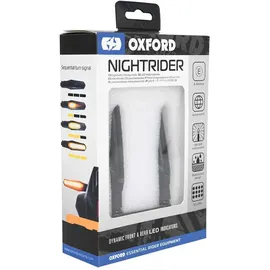 Oxford Nightrider Blinker für Motorräder Schwarz
