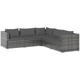 vidaXL Lounge-Set 5-tlg. grau