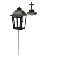 MARELIDA Laterne aus Metall mit 2 wechselbaren Spitzen und