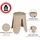 Wenko Badhocker Comiso beige matt, belastbar bis 180 kg