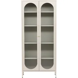 VCM Vitrine Lima 80 x 35 x 180 cm Beige