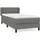 vidaXL Boxspringbett 100 x 200 cm Dunkelgrau