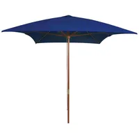 VidaXL Sonnenschirm mit Holz-Mast 200x300 cm Blau
