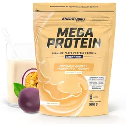 Mega Protein Maracuja-Joghurt, Mehrkomponenten-Protein Eiweißshake Proteinpulver 500g