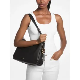 Michael Kors Nolita Medium Schultertasche Baumwolle/Leder Schwarz
