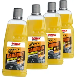 4x1l Sonax Caravanshampoo Wohnwagen Wohnmobil Pflege Wäsche Camping: Artikelnr.: 07133000