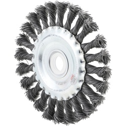 BGS 3986 Scheibenbürste Zopfrundbürste Ø125mm Aufnahme Ø22,2mm Stahl