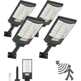 Vevor Solarleuchte schwarz IP65 4er Set mit Bewegungsmelder und Dämmerungssensor