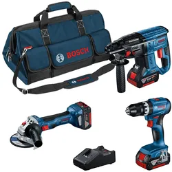 Bosch Professional Kit GSB 18V-45 + GBH 18V-21 + GWS 18V-7 (125)